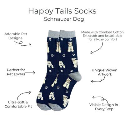 Show full view: E&S PETS Schnauzer Full Body Socks, Grey, one size slide 2 of 4