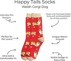 E&S PETS Corgi Full Body Socks, Red, one size slide 2 of 4