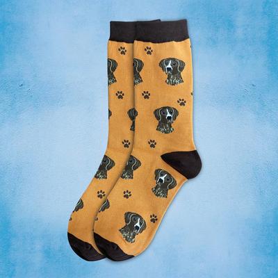 Show full view: E&S PETS German Shorthaired Pointer Sock Daddy, Orange, one size slide 3 of 4