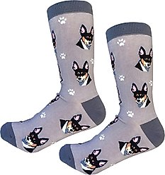 E&S PETS Rat Terrier Sock Daddy, Grey, one size slide 2 of 4