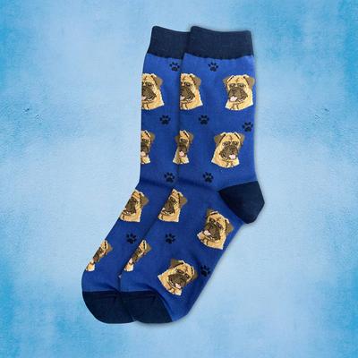 Show full view: E&S PETS Bull Mastiff Sock Daddy, Blue, one size slide 3 of 4