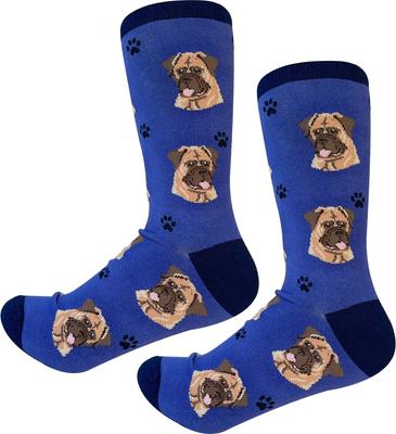 Show full view: E&S PETS Bull Mastiff Sock Daddy, Blue, one size slide 4 of 4