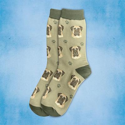 Show full view: E&S PETS English Mastiff Sock Daddy, Green, one size slide 3 of 4