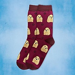 E&S PETS Cocker Spaniel Sock Daddy, Red, one size slide 2 of 4