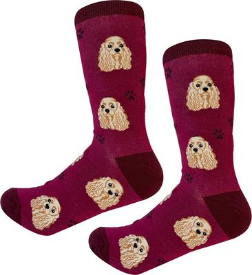 Show full view: E&S PETS Cocker Spaniel Sock Daddy, Red, one size slide 4 of 4