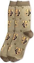 E&S PETS Airedale Terrier Sock Daddy, Brown, one size