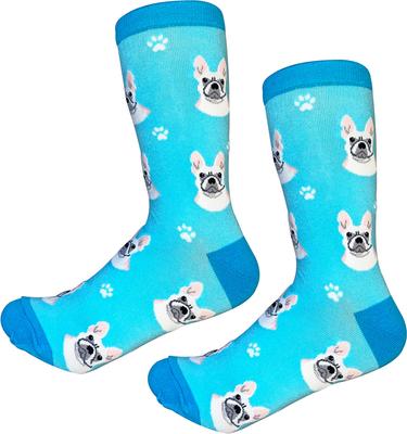 Show full view: E&S PETS French Bulldog Sock Daddy, Teal, one size slide 4 of 4
