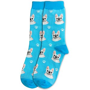 E&S PETS French Bulldog Sock Daddy, Teal, one size