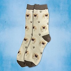 E&S PETS Pekingese Sock Daddy, Cream, one size slide 2 of 4