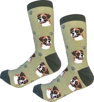 Show full view: E&S PETS Uncropped Boxer Sock Daddy, Green, one size slide 4 of 4