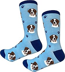 E&S PETS Saint Bernard Sock Daddy, Light Blue, one size slide 2 of 4