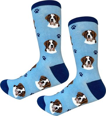 Show full view: E&S PETS Saint Bernard Sock Daddy, Light Blue, one size slide 4 of 4