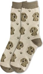 E&S PETS Weimaraner Sock Daddy, Cream, one size