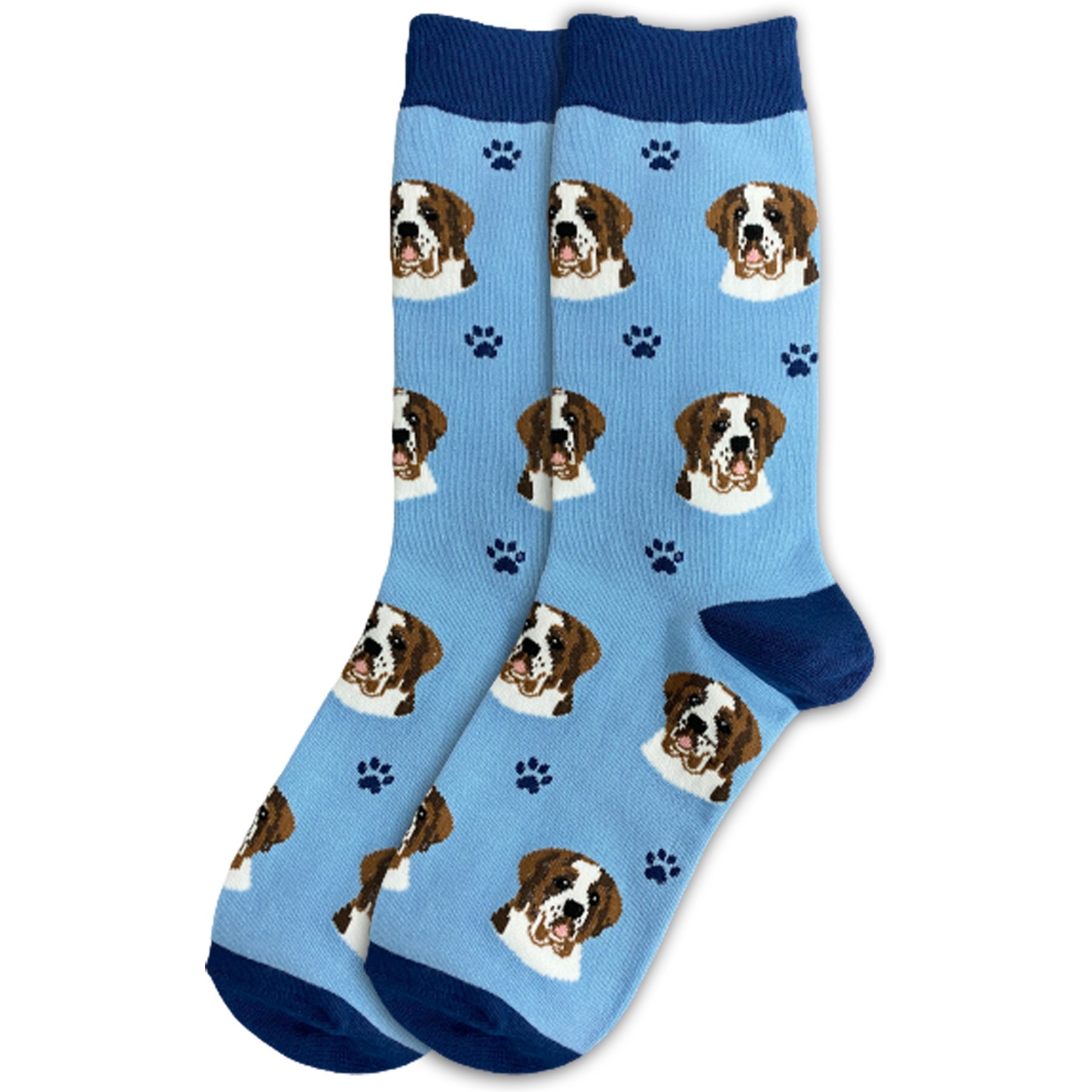 E&S PETS Saint Bernard Sock Daddy, Light Blue, one size