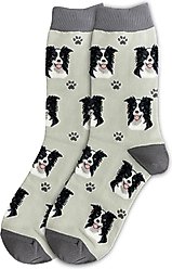 E&S PETS Border Collie Sock Daddy, Grey, one size