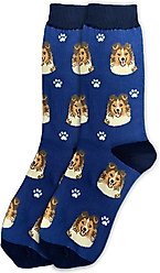 E&S PETS Sheltie Sock Daddy, Blue, one size