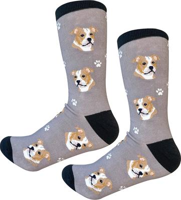 Show full view: E&S PETS Pit Bull Sock Daddy, Grey, one size slide 4 of 4