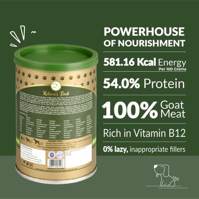 Show full view: Pawfect Nature's Feast Goat Meat Grain-Free All Natural Freeze-Dried Dog Training Treat, 1.76-oz canister slide 3 of 11