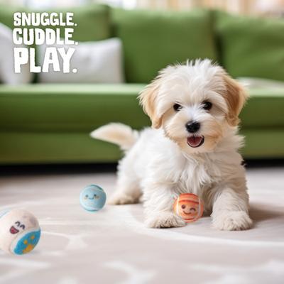 Show full view: Snugarooz Deep Space Tennis Balls Squeaky Dog Plush Toy, Multi, 3 pack slide 8 of 9