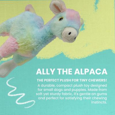 Show full view: Snugarooz Ally the Alpaca Squeaky Dog Plush Toy, Multi slide 2 of 5