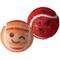 Show in main carousel: Snugarooz Behind Mars Tennis Balls Squeaky Dog Plush Toy, Red, 2 pack slide 1 of 7