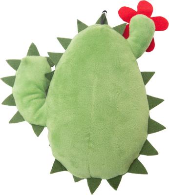 Show full view: Snugarooz Chloe the Cactus Squeaky Dog Plush Toy, Green slide 4 of 7