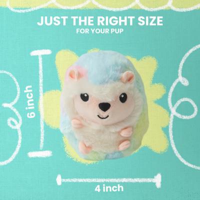 Show full view: Snugarooz Willow the Hedgehog Squeaky Dog Plush Toy, Multi slide 4 of 5