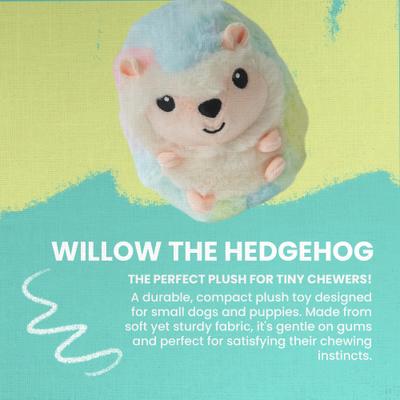 Show full view: Snugarooz Willow the Hedgehog Squeaky Dog Plush Toy, Multi slide 2 of 5