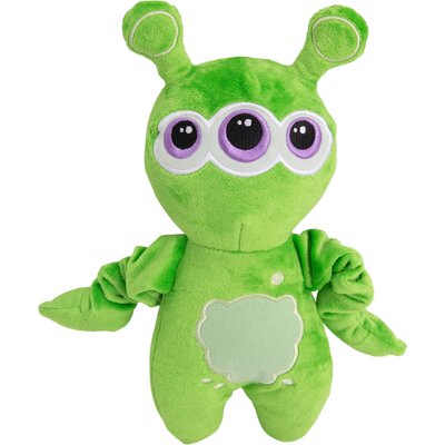Snugarooz Snugarooz Venus the Alien Squeaky Dog Plush Toy, Green