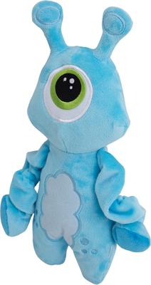 Show full view: Snugarooz Luna the Alien -Squeaky Dog Plush Toy, Blue slide 3 of 6