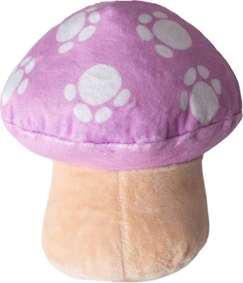 Show full view: Snugarooz Magic the Mushroom Squeaky Dog Plush Toy, Purple slide 2 of 5