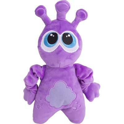 Snugarooz Snugarooz Starla the Alien Squeaky Dog Plush Toy, Purple