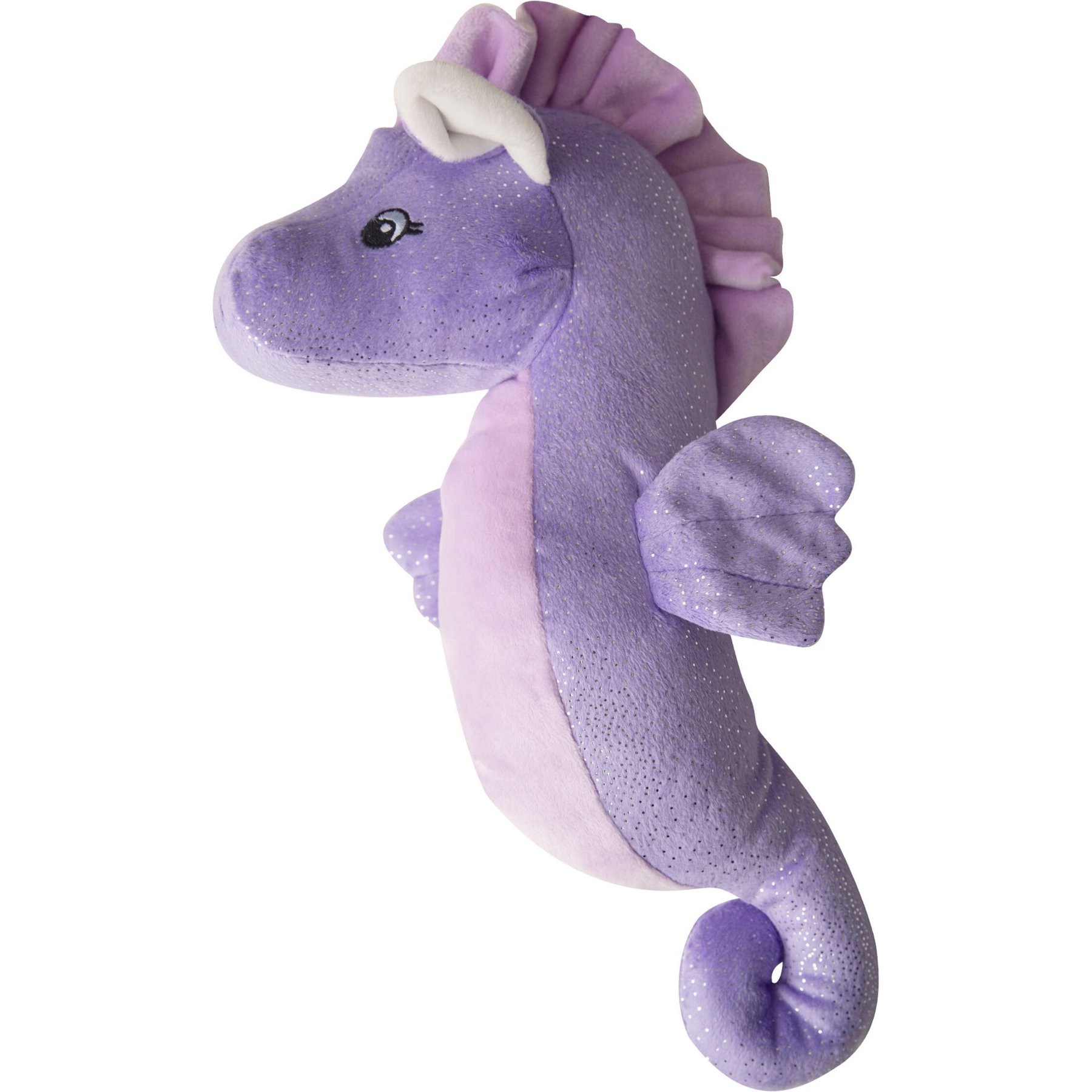 Snugarooz Shelly the Sea Horse Squeaky Dog Plush Toy, Purple