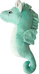 Snugarooz Sandy the Sea Horse Squeaky Dog Plush Toy, Teal