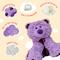 Show in main carousel: Snugarooz Bella the Bear Squeaky Dog Plush Toy, Purple slide 4 of 7