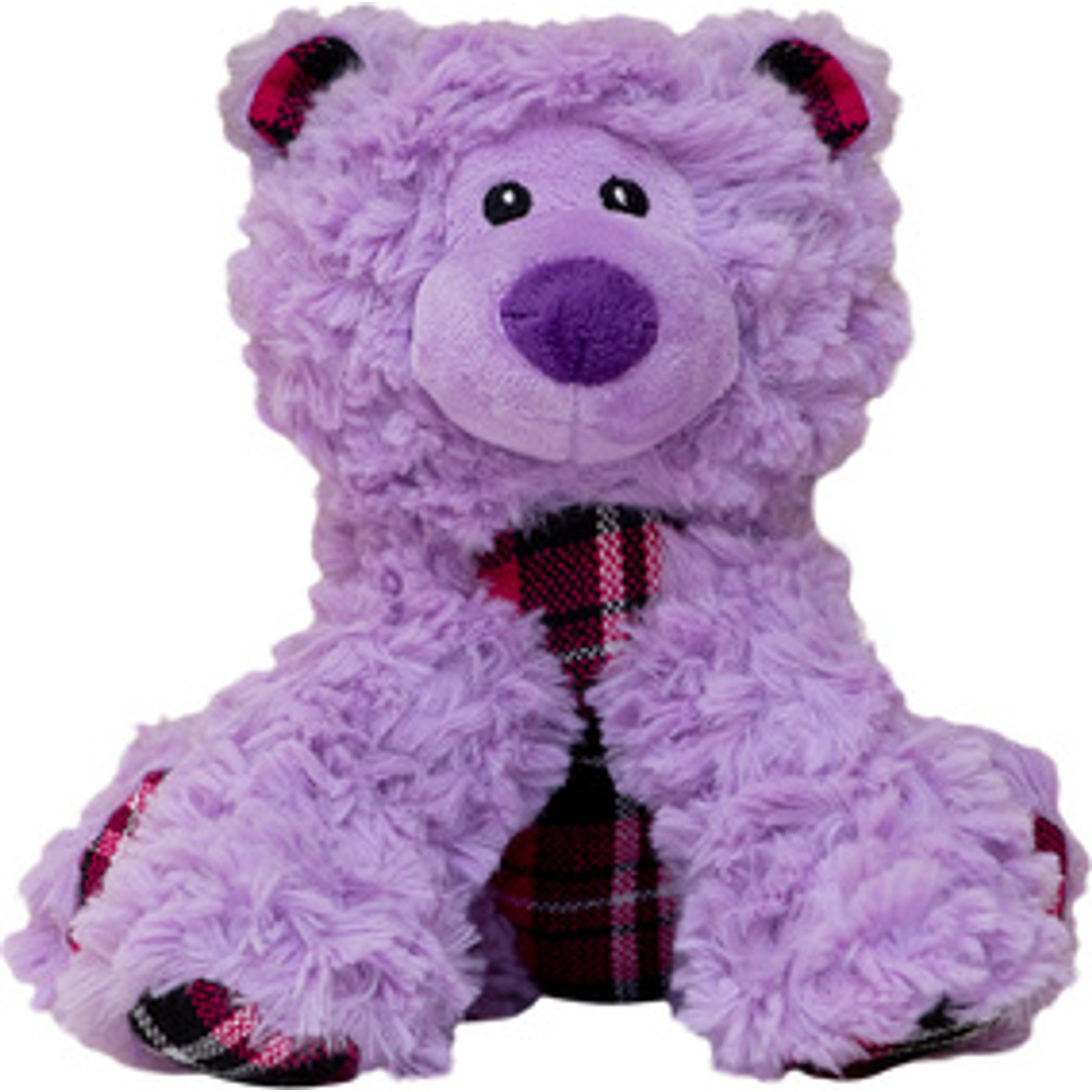 Snugarooz Bella the Bear Squeaky Dog Plush Toy, Purple