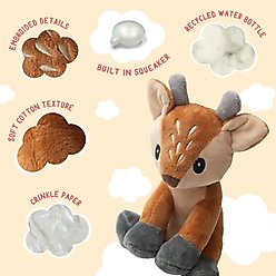 Snugarooz Dixie the Deer Squeaky Dog Plush Toy, Brown slide 2 of 6