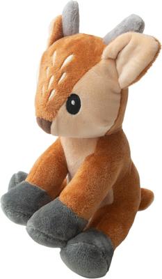 Show full view: Snugarooz Dixie the Deer Squeaky Dog Plush Toy, Brown slide 2 of 6