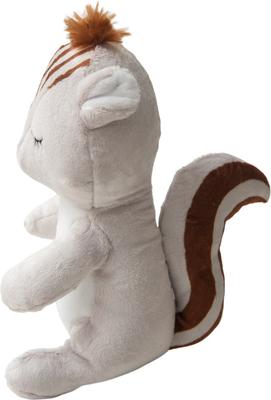 Show full view: Snugarooz Shea the Squirrel Squeaky Dog Plush Toy, Brown slide 4 of 8