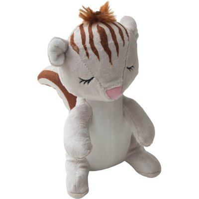 Snugarooz Snugarooz Shea the Squirrel Squeaky Dog Plush Toy, Brown