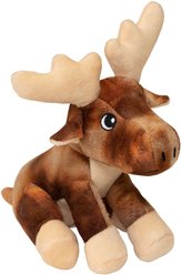 Snugarooz Marty the Moose Squeaky Dog Plush Toy, Brown