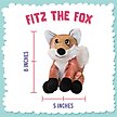 Show in main carousel: Snugarooz Fitz the Fox Squeaky Dog Plush Toy, Brown slide 2 of 5