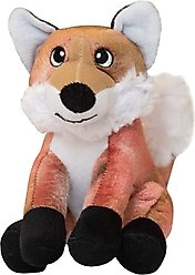 Snugarooz Fitz the Fox Squeaky Dog Plush Toy, Brown