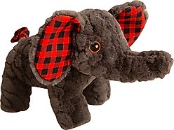 Snugarooz Eli the Elephant Squeaky Dog Plush Toy, Brown