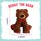 Show in main carousel: Snugarooz Benny the Bear Squeaky Dog Plush Toy, Brown slide 3 of 5