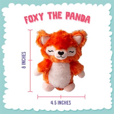 Show full view: Snugarooz Foxy the Panda Squeaky Dog Plush Toy, Red slide 4 of 6