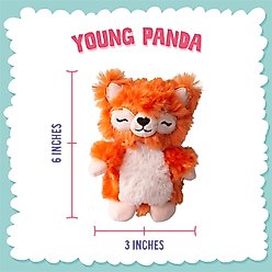 Snugarooz Young Panda Squeaky Dog Plush Toy, Red slide 2 of 6