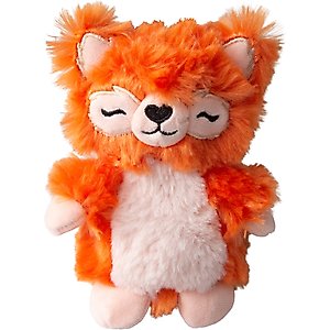 Snugarooz Young Panda Squeaky Dog Plush Toy, Red