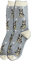 E&S PETS Australian Cattle Dog Full Body Socks, Grey, one size