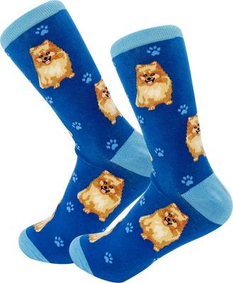 Show full view: E&S PETS Pomeranian Full Body Socks, Blue, one size slide 4 of 4